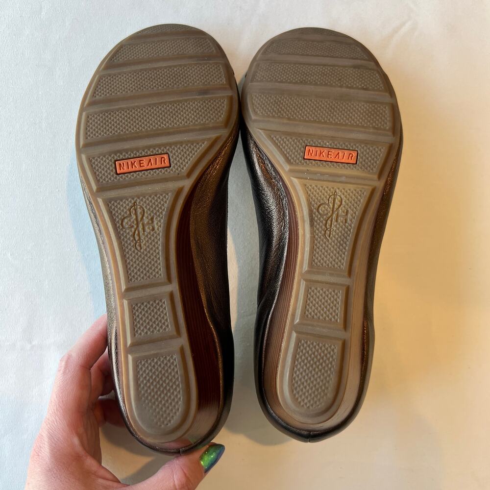 Cole Haan Nike Air Tali Closed Toe Wedge Shoes Copper | Women's size 8 - Picture 7 of 13